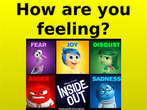 Inside Out Emotions Display Ks12 Teaching Resources