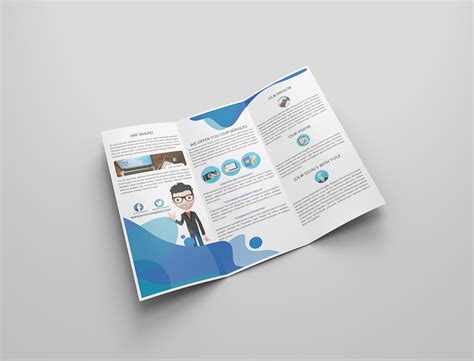 Download Free TriFold Brochure Mockup on Behance