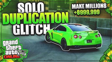 Gta 5 Online Solo Car Duplication Glitch Unlimited Money Glitch