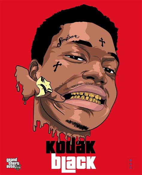 Kodak Black Cartoon Artist Kodak Black Rapper Art