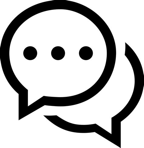 Chat Speech Bubbles Symbol Svg Png Icon Simbolo Chat Png Clipart