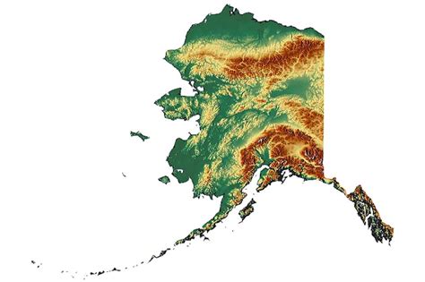 Topography Of Alaska — Earthhome