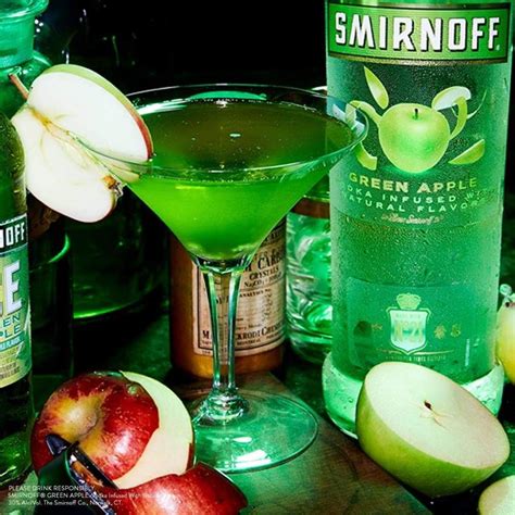 Witchy Green Apple Martini Smirnoff Green Apple Fruity Drinks