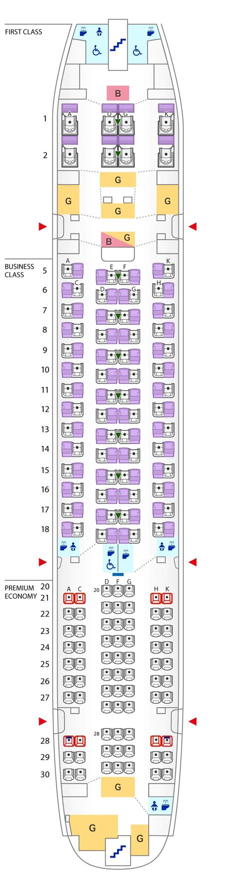 Seat Map Of Airbus A380 800 Seat Map In Flight Travel Information