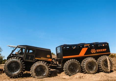 vehicle technology ortis test drives the amazing all terrain vehicle the sherp to watch full