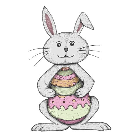 Easter Bunny Drawing Cute