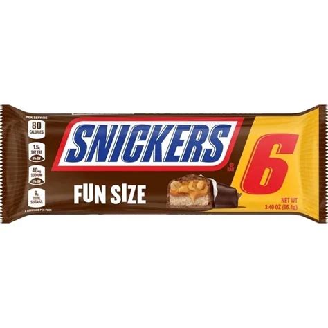 Snickers Fun Size Chocolate Candy Bars 6 Ct 34 Oz 790 Picclick