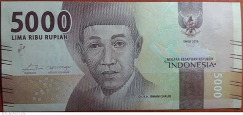 5000 Rupiah 20162016 2016 Issue 5000 Rupiah Indonesia Banknote