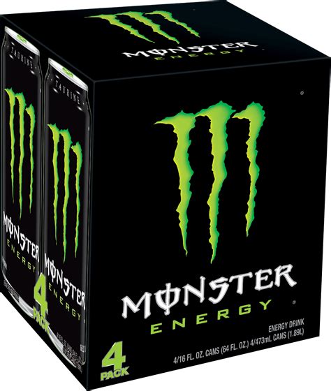 Monster Original Green, 16 Fl Oz (4 Pack) - Walmart.com - Walmart.com