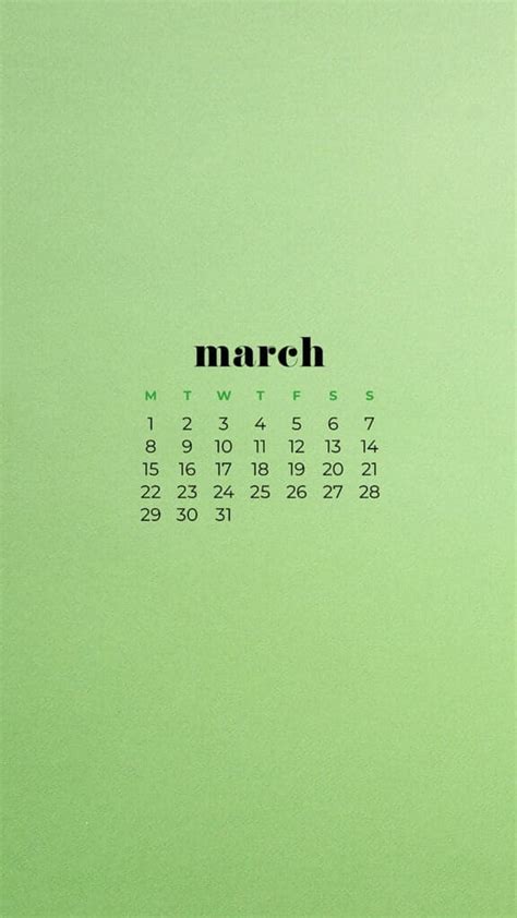 March 2024 Calendar Wallpaper Aesthetic Esme Jordanna
