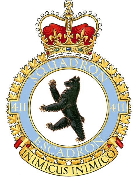 No 411 Squadron, Royal Canadian Air Force - Coat of arms (crest) of No 411 Squadron, Royal ...