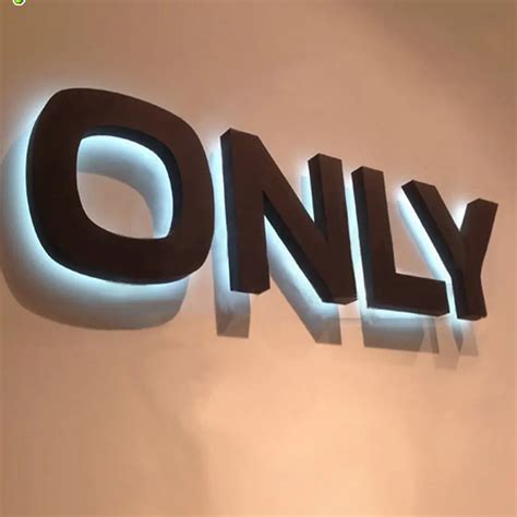 3d Outdoor Advertising Channel Letters Stainless Steel Backlit Sign