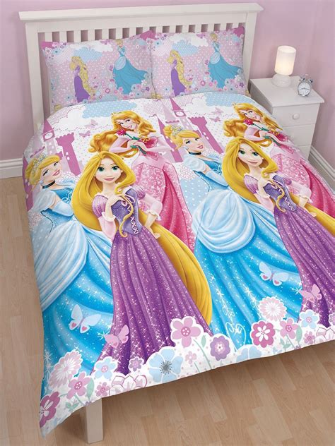 Disney Princess Dreams Double Duvet Cover Set Girly Bedroom Duvet