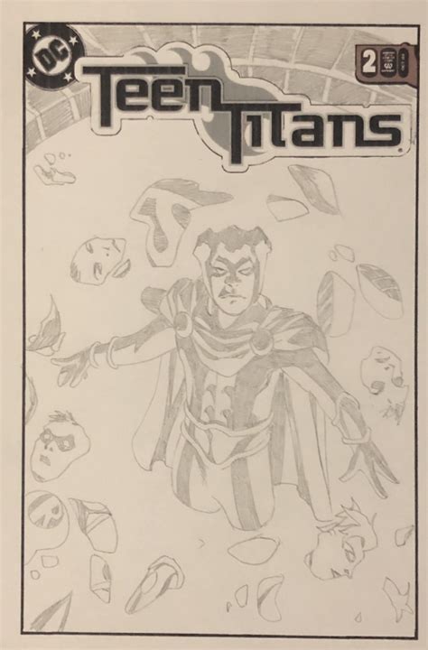 Mike Mckone Teen Titans Cover Prelim In Corey Bs Covers Comic Art