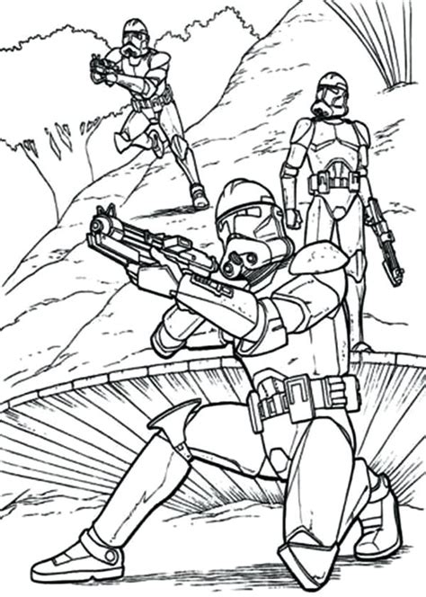 Star Wars Clone Trooper Phase 2 Coloring Pages Coloring Pages