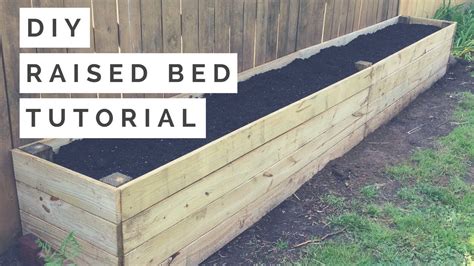 Diy Raised Bed Planter Box Tutorial Youtube