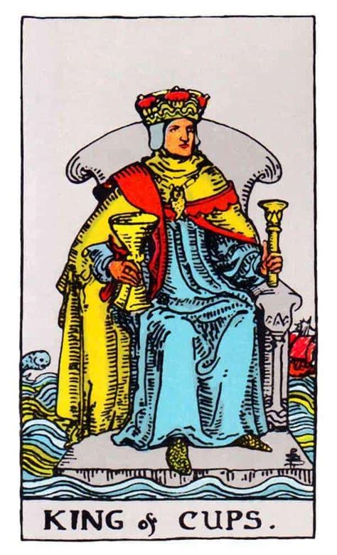 There is a man standing on your drink. King of Cups Tarot Card Meaning: Love, Health, Money & More
