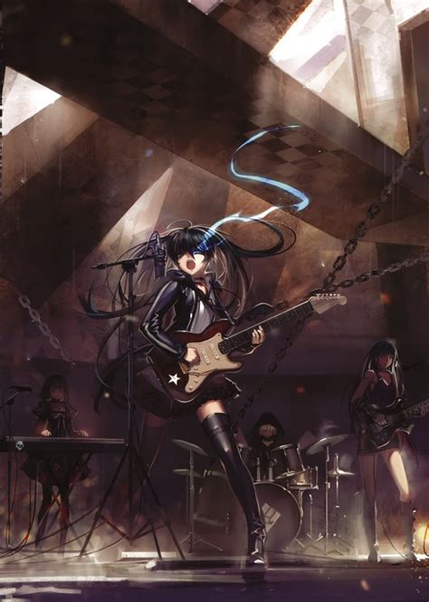 black rock shooter dead master strength and black gold saw black rock shooter drawn by