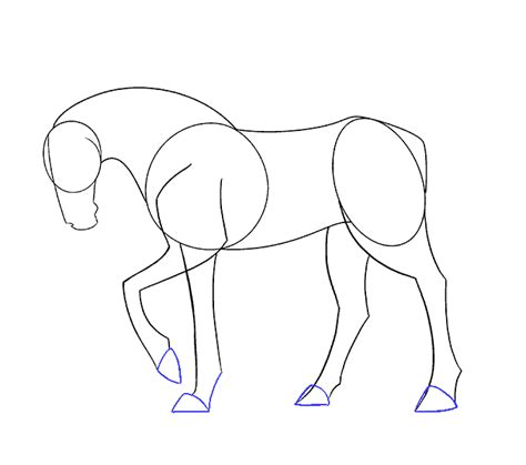 How To Draw A Simple Horse Easy Drawing Guides