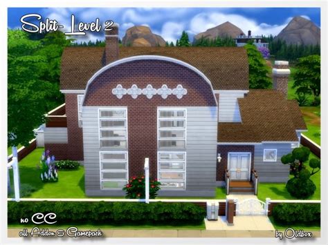 Split Level House 2 By Oldbox At All 4 Sims Sims 4 Updates