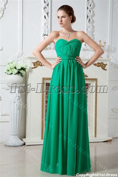 Sweetheart Empire Green Elegant Graduation Dresses Img1767 19000