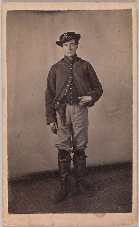 Tappins Photograph Art Gallery Union Cavalry Soldier With Pistol In