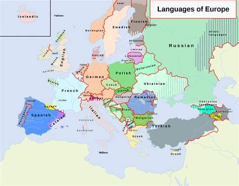 Distribution Of Languages In Europe In 2001 Source Link Europe