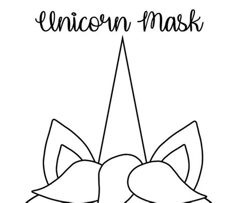 Use these images to quickly print coloring pages. Coloring Unicorn Mask in 2020 | Mask template printable ...