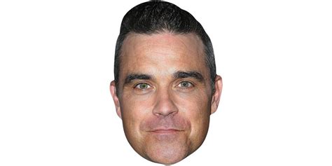 Cardboard Celebrity Masks Of Robbie Williams Lifesize Celebrity Cutouts