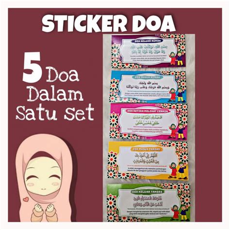 STICKER DOA MASUK RUMAH KELUAR RUMAH MASUK TANDAS KELUAR TANDAS MELIHAT CERMIN Shopee Malaysia