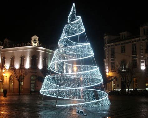 Unique Outdoor Big Led Spiral Christmas Trees Yandecor