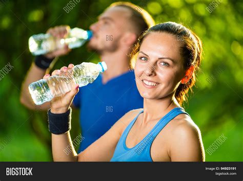 Man Woman Drinking Image And Photo Free Trial Bigstock