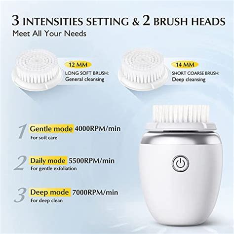 facial cleansing brush face scrubber electric sonic vibration rechargeable exfoliating deep