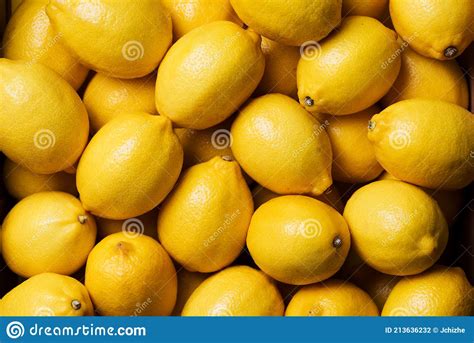 Fresh Lemon Background Top View Citrus Fruits Vitamins For Health