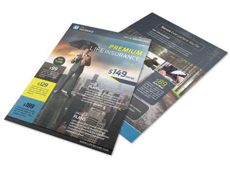 Download layouts for indesign, illustrator, word, publisher, pages. Premium Life Insurance Flyer Template | MyCreativeShop