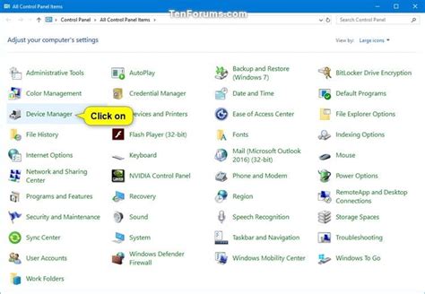 How To Open Device Manager In Windows 10 Tutorials