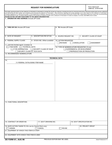 Dd Form 61 ≡ Fill Out Printable Pdf Forms Online