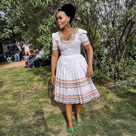 Sepedi Traditional Attire And Dresses For African Shweshwe Home The