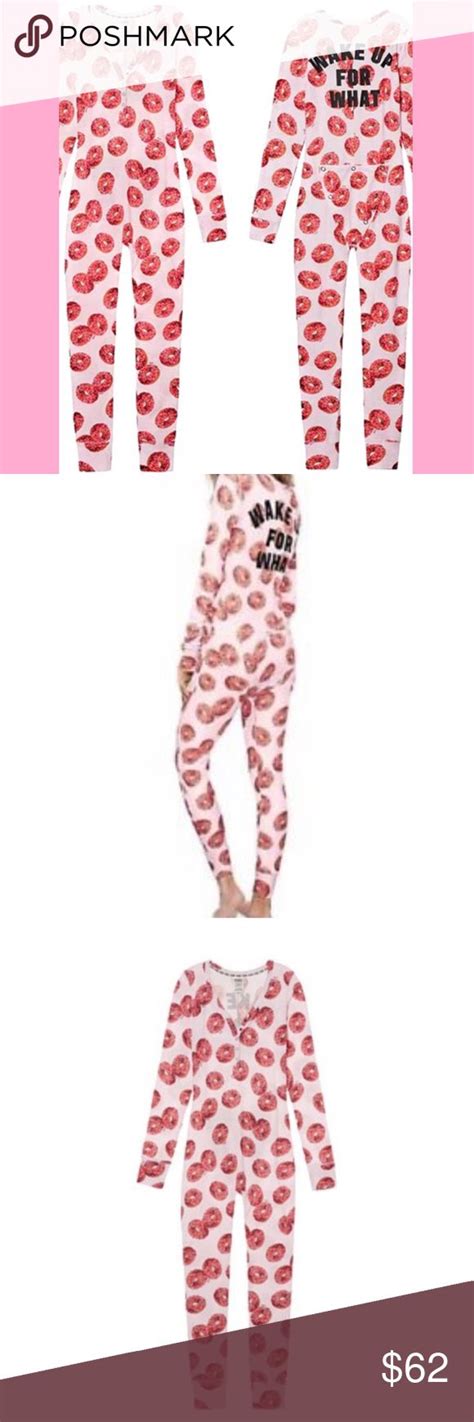 Pink Victorias Secret Onesie Pajama🍩 Onesie Pajamas Victoria Secret