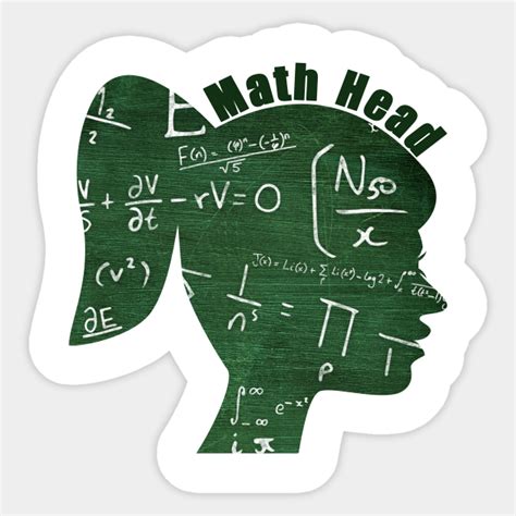 Math Head Math Sticker Teepublic
