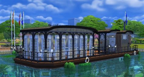 A Barge For A House Welcome Home By Valbreizh Sims 4 Residential Lots