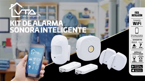 Kit De Domótica De Alarma Y Sensores Inteligentes Vta 84655 Smart