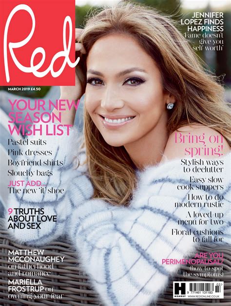 Jennifer Lopez Red Magazine Uk March 2019 Issue Celebmafia