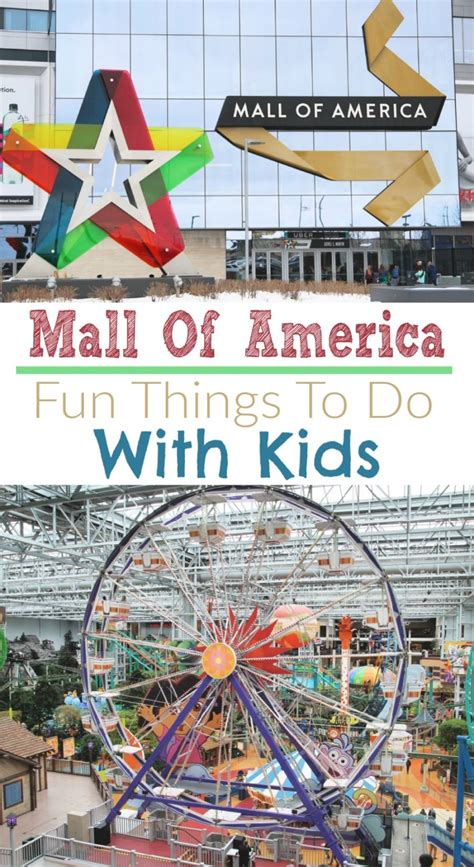 Fun Things To Do With Kids At The Mall Of America Mall Of America