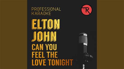 Can You Feel The Love Tonight Karaoke Version Youtube