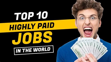 Top 10 Highest Paying Jobs In The World Youtube