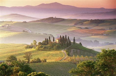 Italy Tuscany Countryside Near Siena By Peter Adams