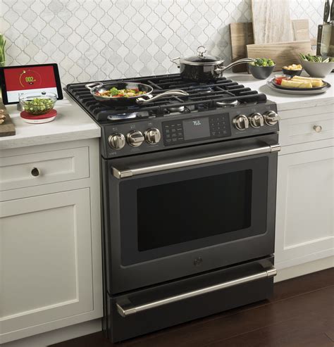 I ordered the ge cafe matte white appliance set on 7/18. GE Café™ Series 30" Slide-In Front Control Range with ...
