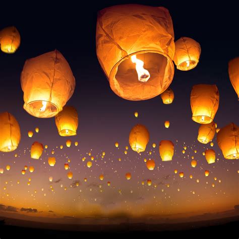 20 Pack White Chinese Flying Sky Lanterns Tanga