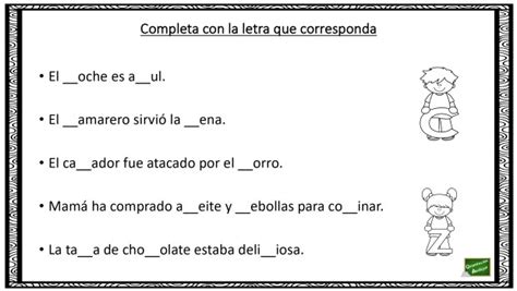 Ortografia Completar Letra Correctapage 0005 Orientación Andújar